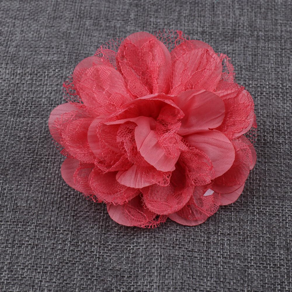 50 Piezas Flores Artificiales, Accesorios De Decoración del Hogar De Boda Cabezas De Flores De 8cm, Flores De Imitación Estéticas Manualidades Decorativas, Rosa Oscuro