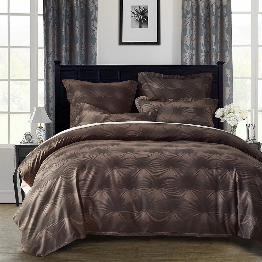 Funda de edredón bohemia de 220x230 cm negra con fundas de almohada