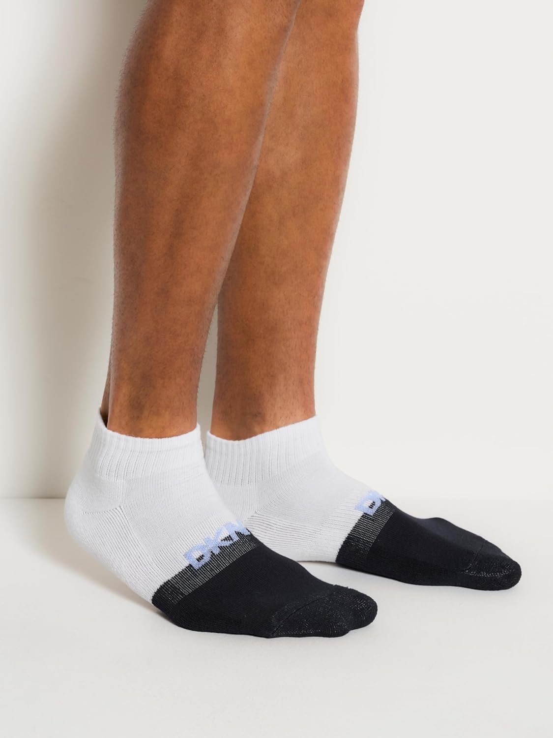 DKNY mens 6 Pack Sport Cushion Quarter Crew Socks - Image 6