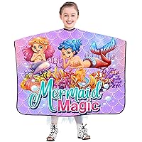 Vista 14 de DOKKIA KIDS Capa de peluquero para niños corte de pelo, niños, niños pequeños, niños y niñas, peluquería, estilo de salón, paño de tela, delantal