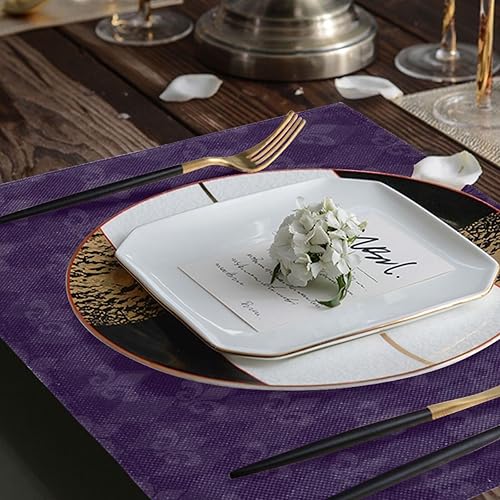 Miniatura 6 de Burbuja Juego de 4 manteles individuales con diseño de rombos de Mardi Gras, antideslizantes, lavables, resistentes al calor, para cocina, comedor,