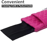 Vista 4 de Face Shadow Estuche doble para gafas de sol, funda suave para gafas de sol con paño de limpieza