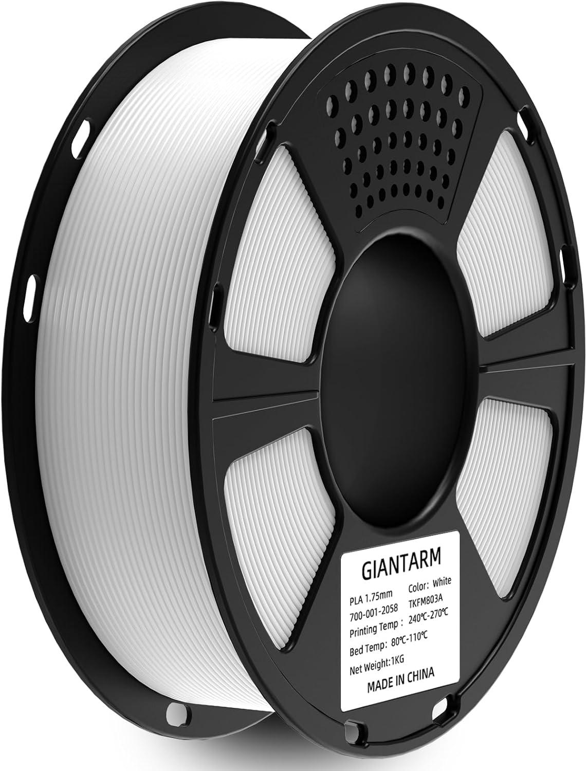 GAINTARM ASA Filament 1.75mm,Premium Weather & UV Resistant White 3D Printer Filament,Ideal for Outdoor Functional Parts,Dimensional Accuracy +/- 0.02mm,1kg Spool (2.2lbs)