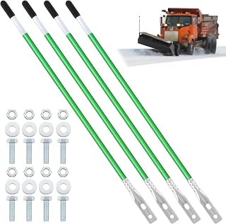 Lasnten 68.6cm(27인치) 제설기 마커 4개, 그린, ATV용 반사 가이드