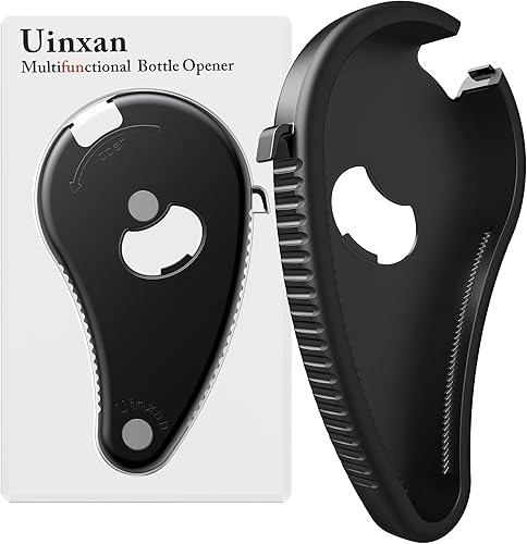 Abridor de botellas multifunción para tarro de agua cerveza de soda tapas de rosca giratorias removedor de sellado de tapa receptor de tapas