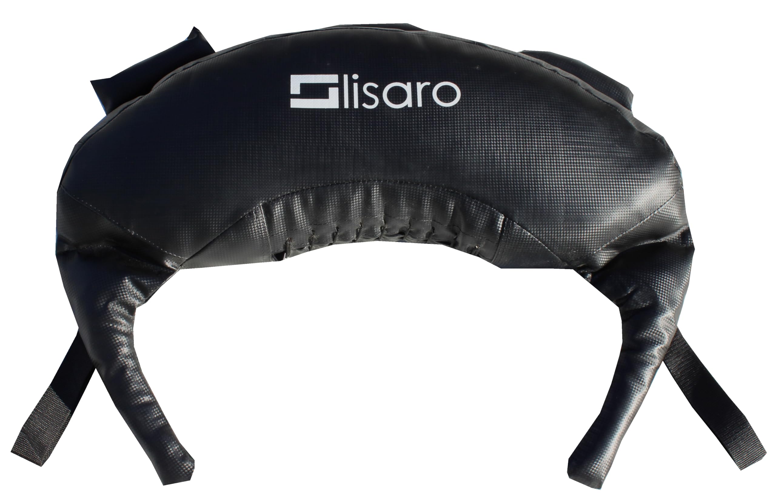 lisaro Power Bag torba na piasek – 5 kg, 8 kg, 12 kg, 17 kg i 22 kg – 5 uchwytów, ze sztucznej skóry, czarny – worek na piasek do treningu siłowego, fitnessu i treningu funkcjonalnego