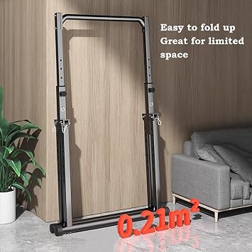 Freestanding Pull Up Bar Foldable Power Tower Dip Station Adjustable Dip Bar Strength Training Equipment For Home Gym Support 1100lbs Black