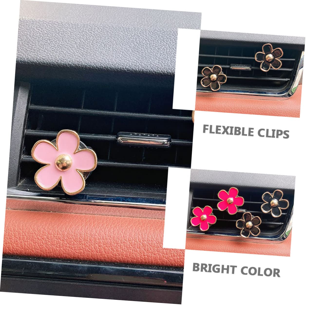 ULTECHNOVO 30stücke Teiliges Blumen-lüftungsclip Auto Hochwertiger Dekorationsclip Aus Einfache Installation Fröhliche Farben Für Auto-innenraum-design Für