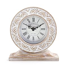 Hand‑Carved Boho Wooden Table Clock Hand‑Carved Boho Wooden Table Clock product image