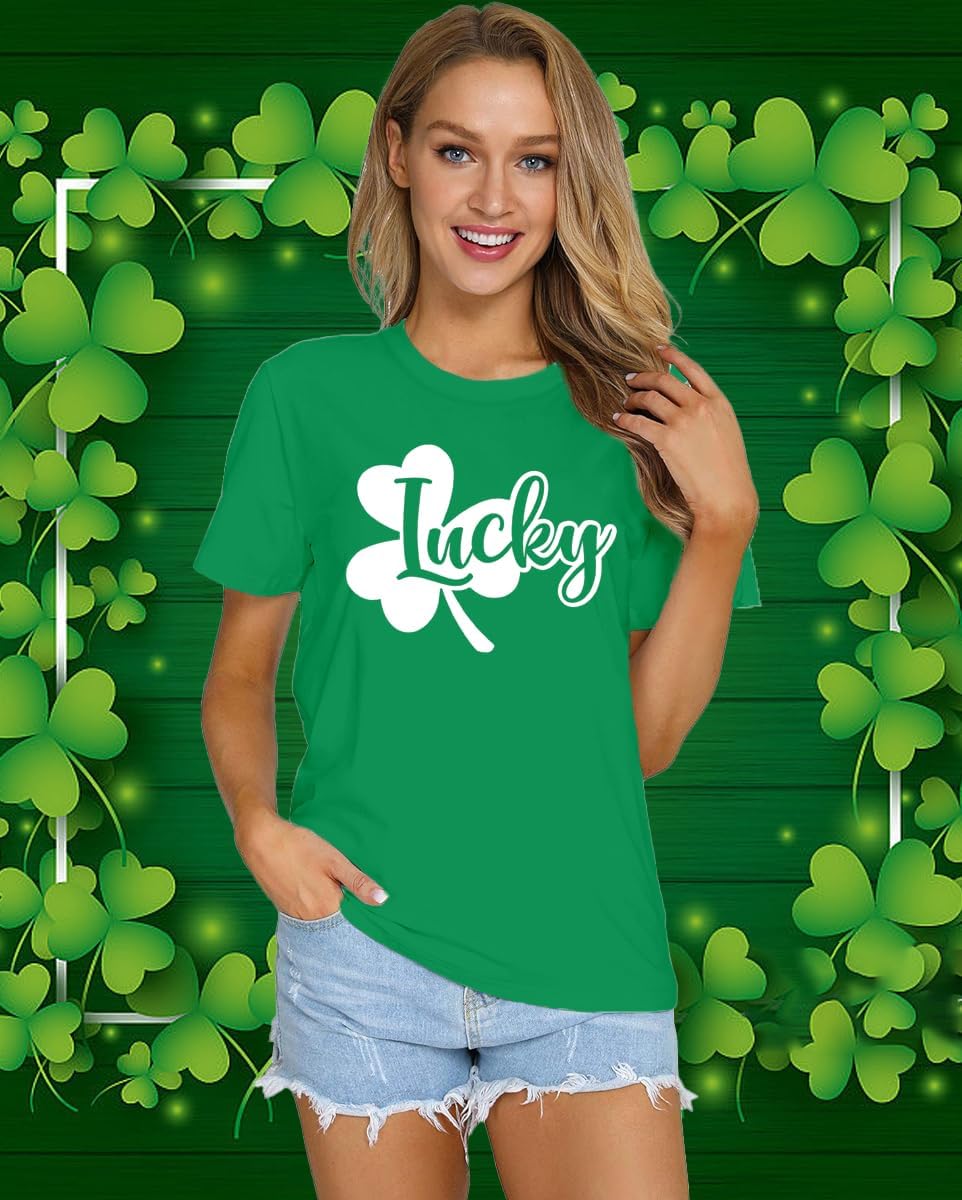 St Patricks Day Shirt Women Saint Patricks Day Shirts Irish Shamrock Tee Top - Image 4