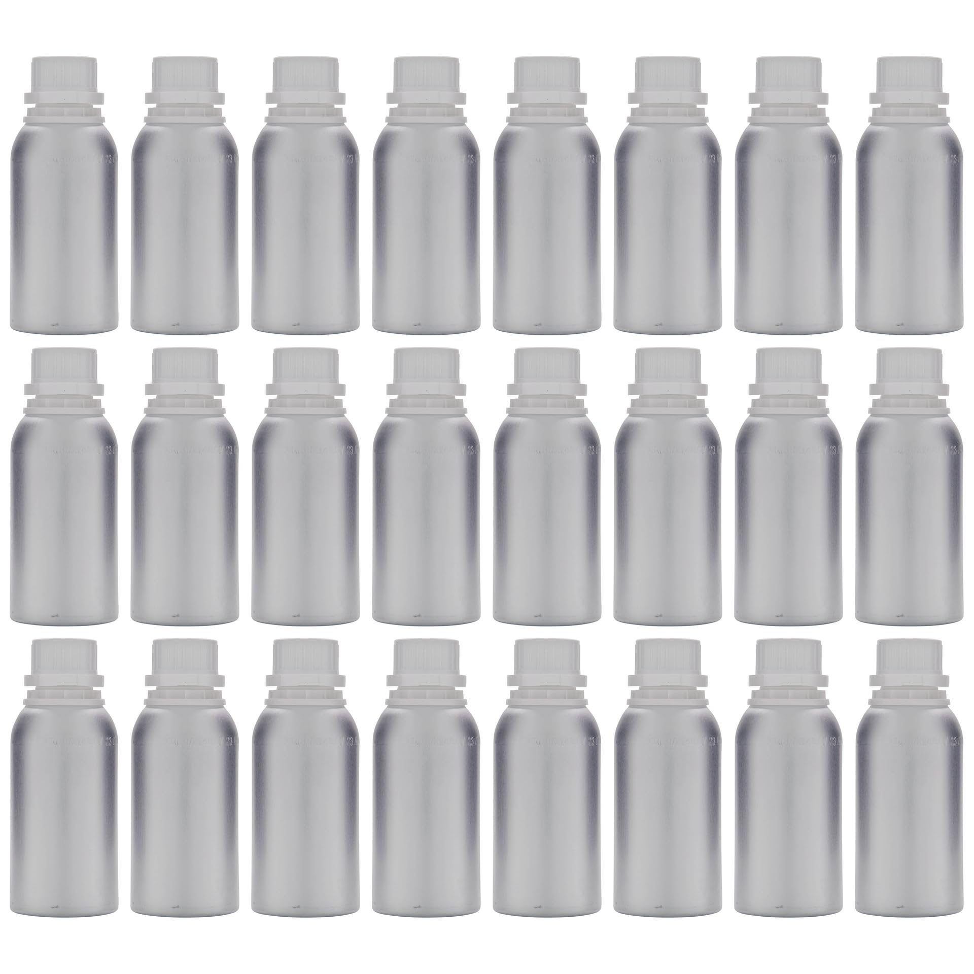 Juego de 24 botellas de aluminio de 275 ml, con tapón de rosca para productos químicos, aceites de laboratorio y líquidos sensibles a la luz