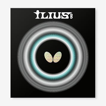 Butterfly Ilius B Table Tennis Rubber Sheet - Professional Long Pips Rubber Sheet - Available in 0.5, 1.1, and 1.3 Sponge Thicknesses - Red or Black - Made in Japan