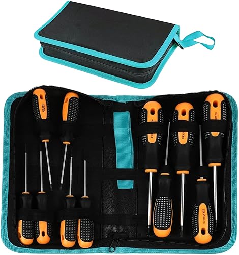 BLIRITEL Organizador de bolsa de herramientas, kit de cartón rígido Oxford, bolsa de herramientas pequeña portátil con cremallera, bolsa de