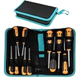 BLIRITEL Tool Bag Organizer, Oxford Tool Case Hardboard Kit, Portable Small Tool Pouch with Zipper, Handheld Screwdriver Pouch Tool Kits Organizer for Carpenter Mechanic (CASE ONLY） (M)