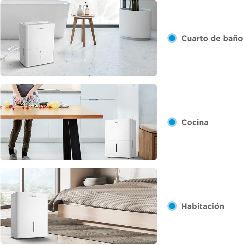 MIDEA 12L Légnedvesség Eltávolító Készülék 20m² Szobához Csendes Működés