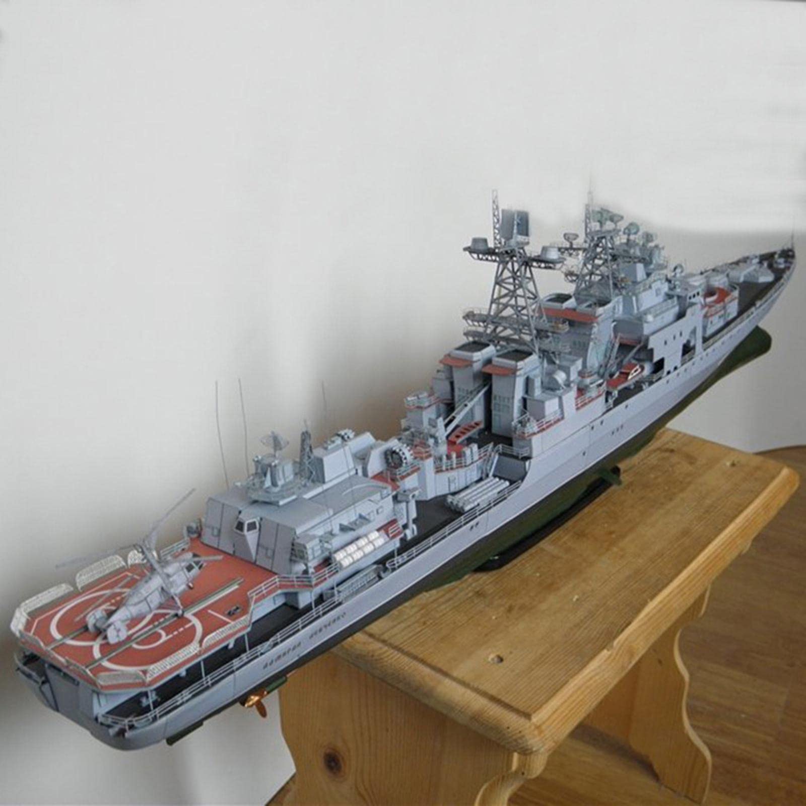 Maquette Navire Levchenko Échelle 1/200 Papier Décoration Intérieure