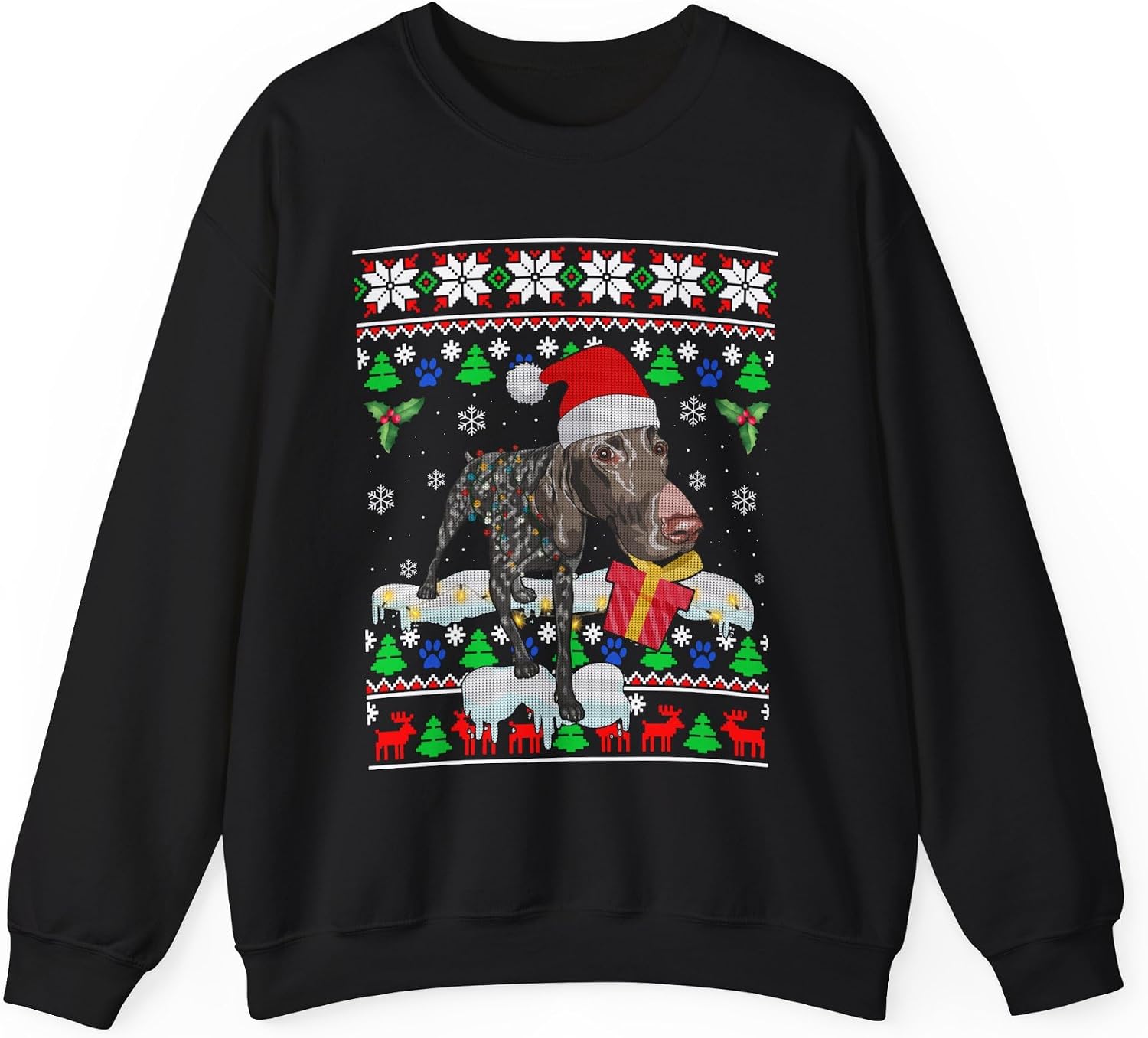 Christmas German Shorthaired Pointer Ugly Christmas Sweater Sweatshirt