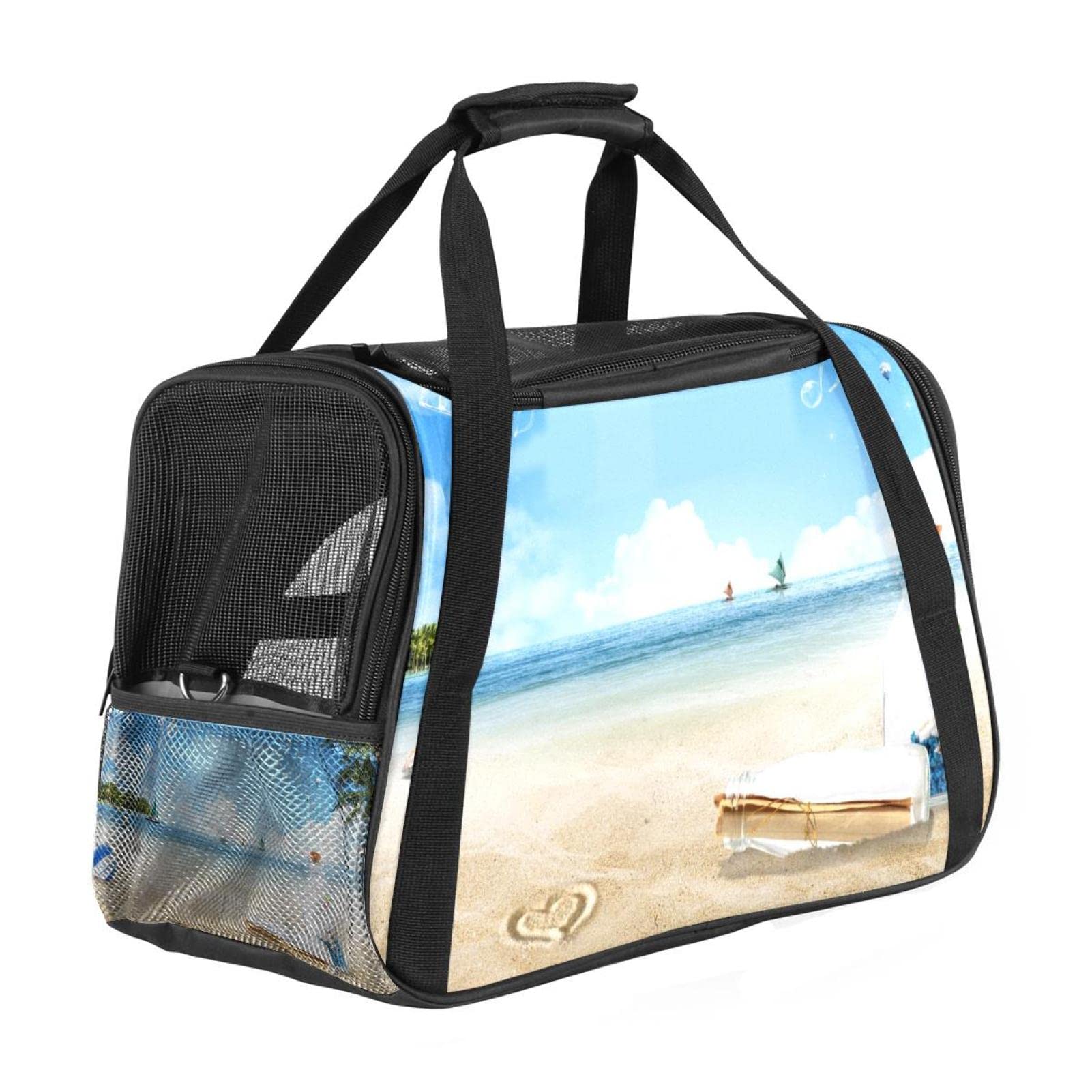 Trasportino per animali domestici da spiaggia, spiaggia, mare, lato morbido, per corgi, gatti, cani, cuccioli, portatile, pieghevole, per animali domestici, approvati dalla compagnia aerea