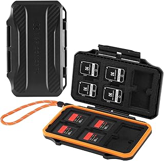 K&F Concept 24 Slots SD Card Case and CFexpress Type A Card Holder, Portable Memory Card Holder for 12 SD SDXC SDHC and 12...
