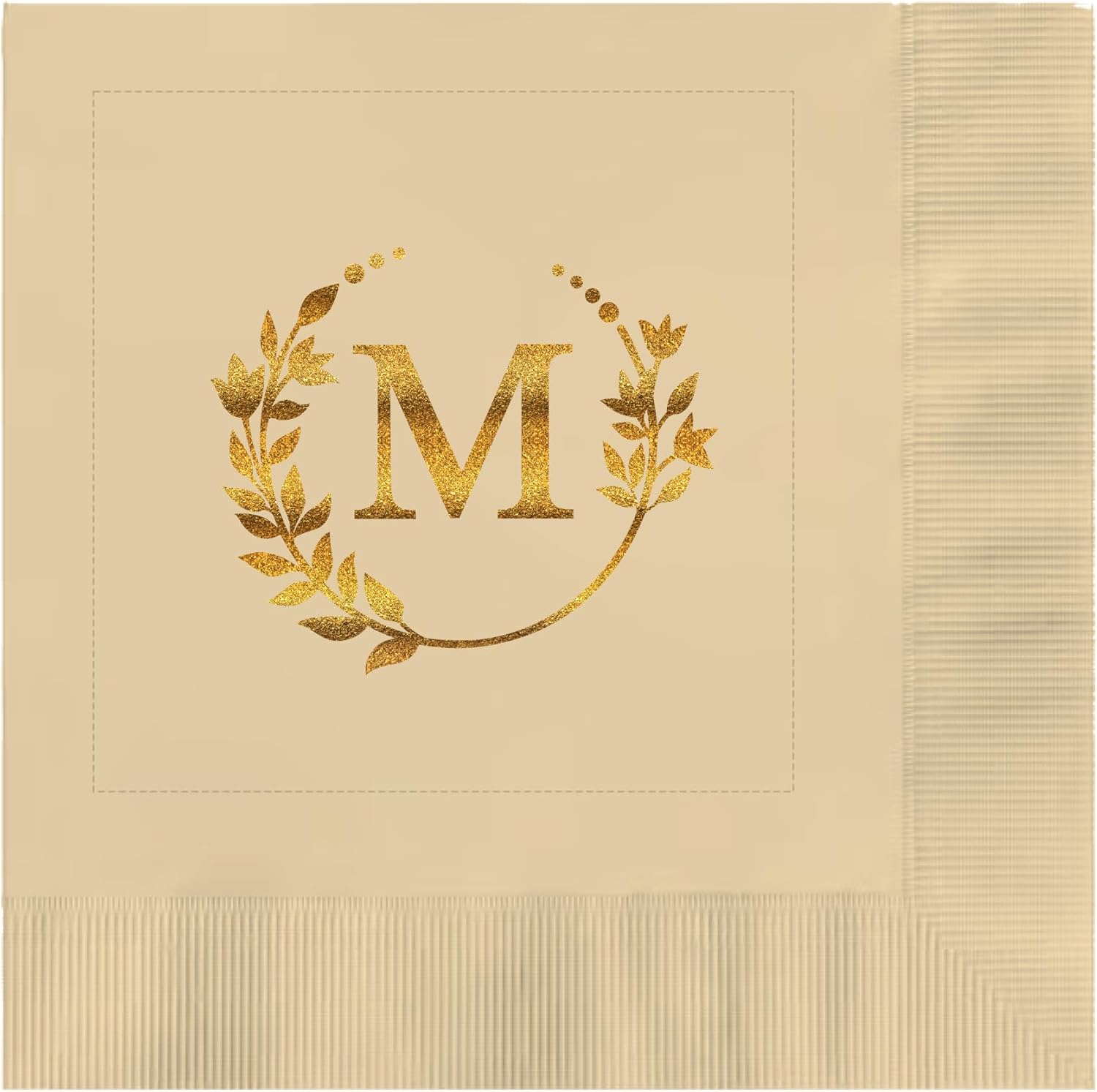 Custom Logo Napkins Personalized Foil Stamped 3-Ply Napkins with Your Logo or Image Luncheon or Beverage Size For Events, Parties, Restaurants (Violet, 6.5" x 6.5" Luncheon)