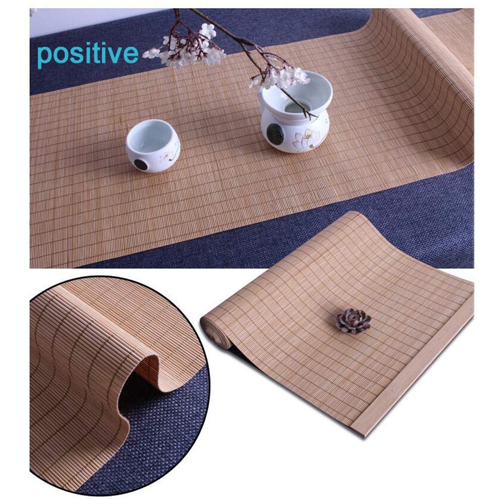 Chemins De Table, Différentes Tailles Bambou Naturel Nappe Résistant À La Chaleur Noël Accueil Cuisine Décor À Manger Napperons,60 X 150cm(24"×59")