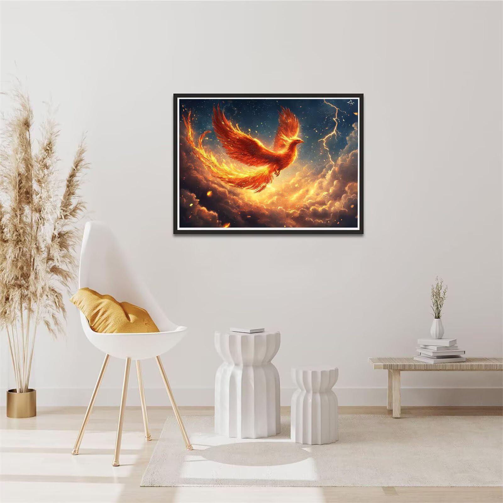 Sztuka diamentowa Sky Fire Bird 5D, diamentowy obraz, haft krzyżykowy, zestawy rzemieślnicze do sztuki kryształowej, rękodzieło dla dorosłych, początkujących, kompletny zestaw, prezenty dla dziewcząt