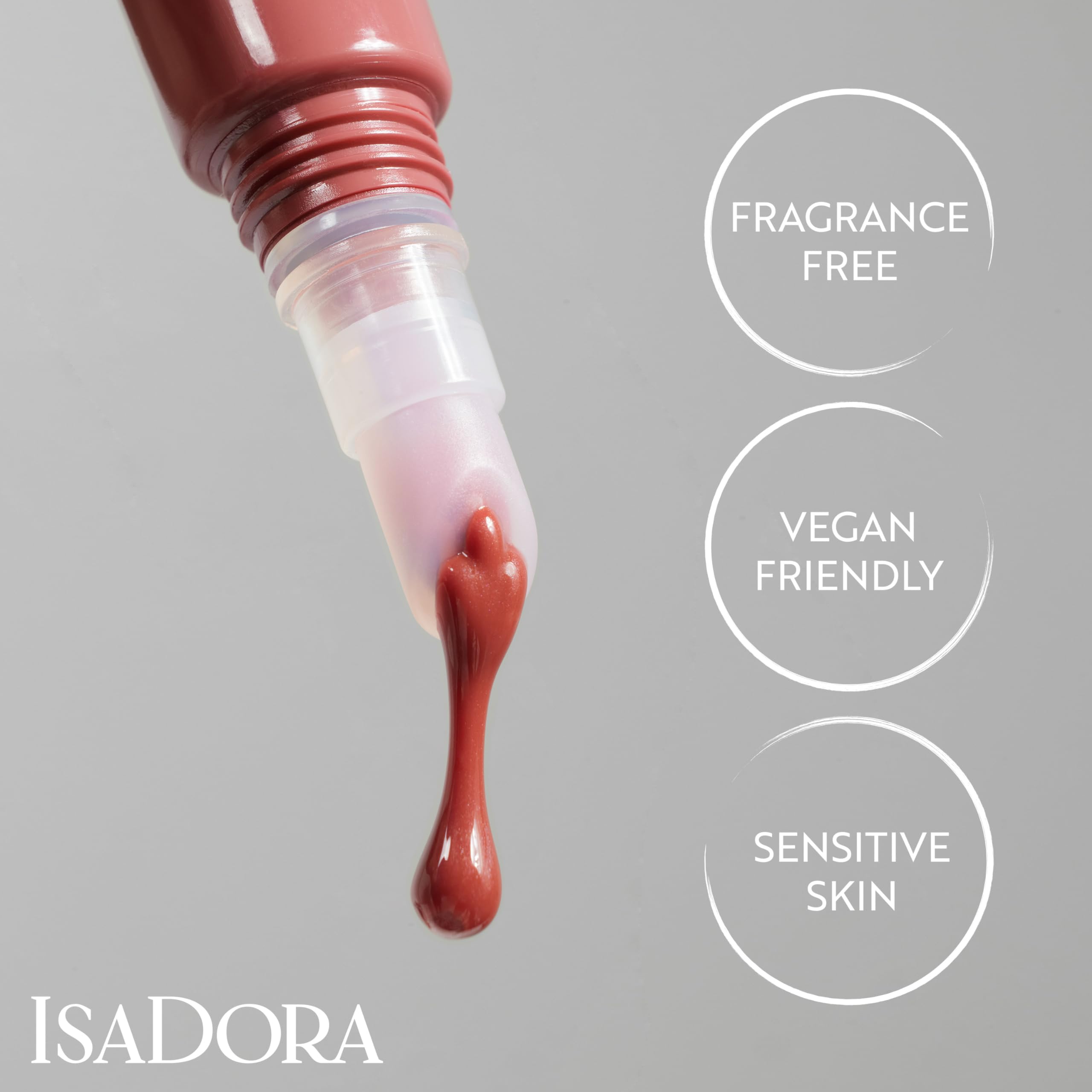 IsaDora Lucido Lip Treat Lip Gloss – Emolliente Nude Lip Gloss Effetto Idratante Gloss con acido ialuronico + Jojoba + Collagene –Trucco vegano, 56 Vintage Rose