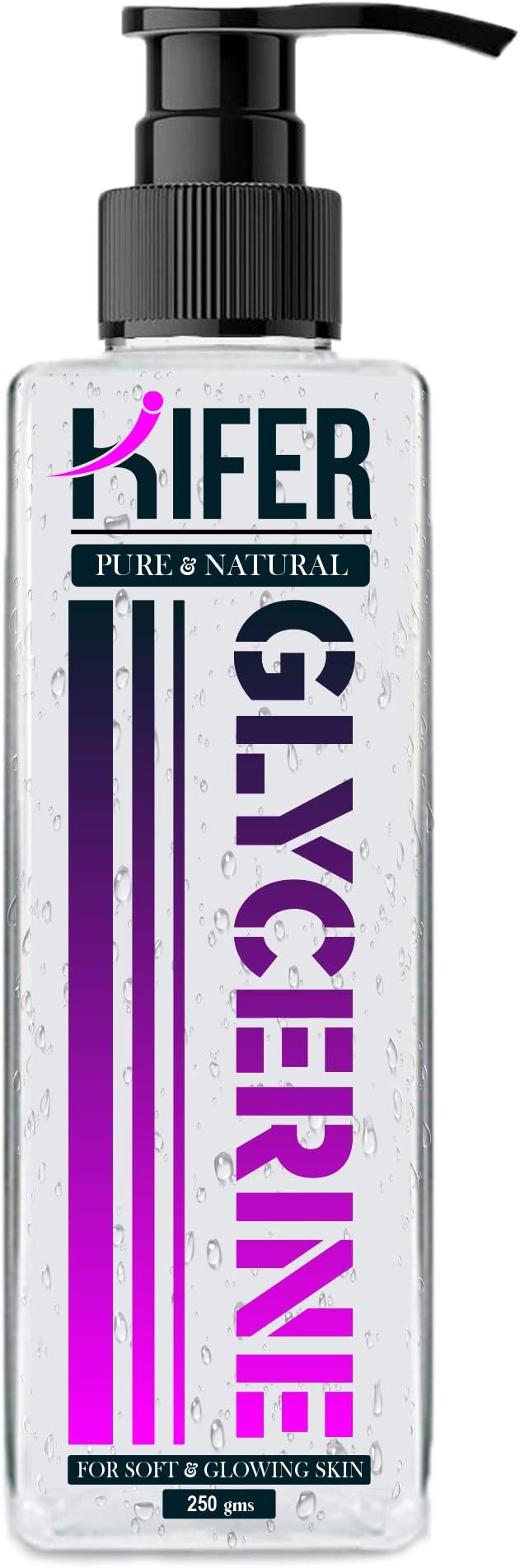 Kifer ยฎ Pure Glycerin Unscented, 100% Vegan, Hypoallergenic Glycerine for Face Beauty Skin 250gm