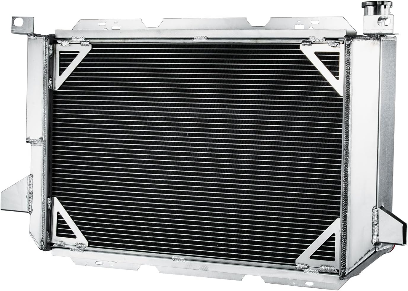3 Row Aluminum Radiator Compatible with 1985-1997 Ford Bronco F150 F250 F350 5.0L 5.8L 7.5L 1986 1987 1988 1989 1990 1991 1992 1993 1994 1995 1996 Radiators