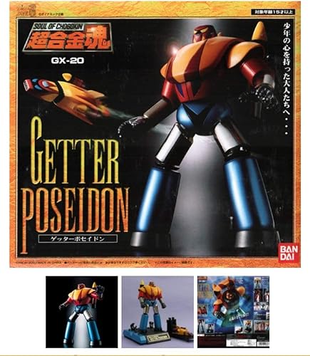 GX-20Soul of Chogokin Getter Poseidon Die fundido figura de acción