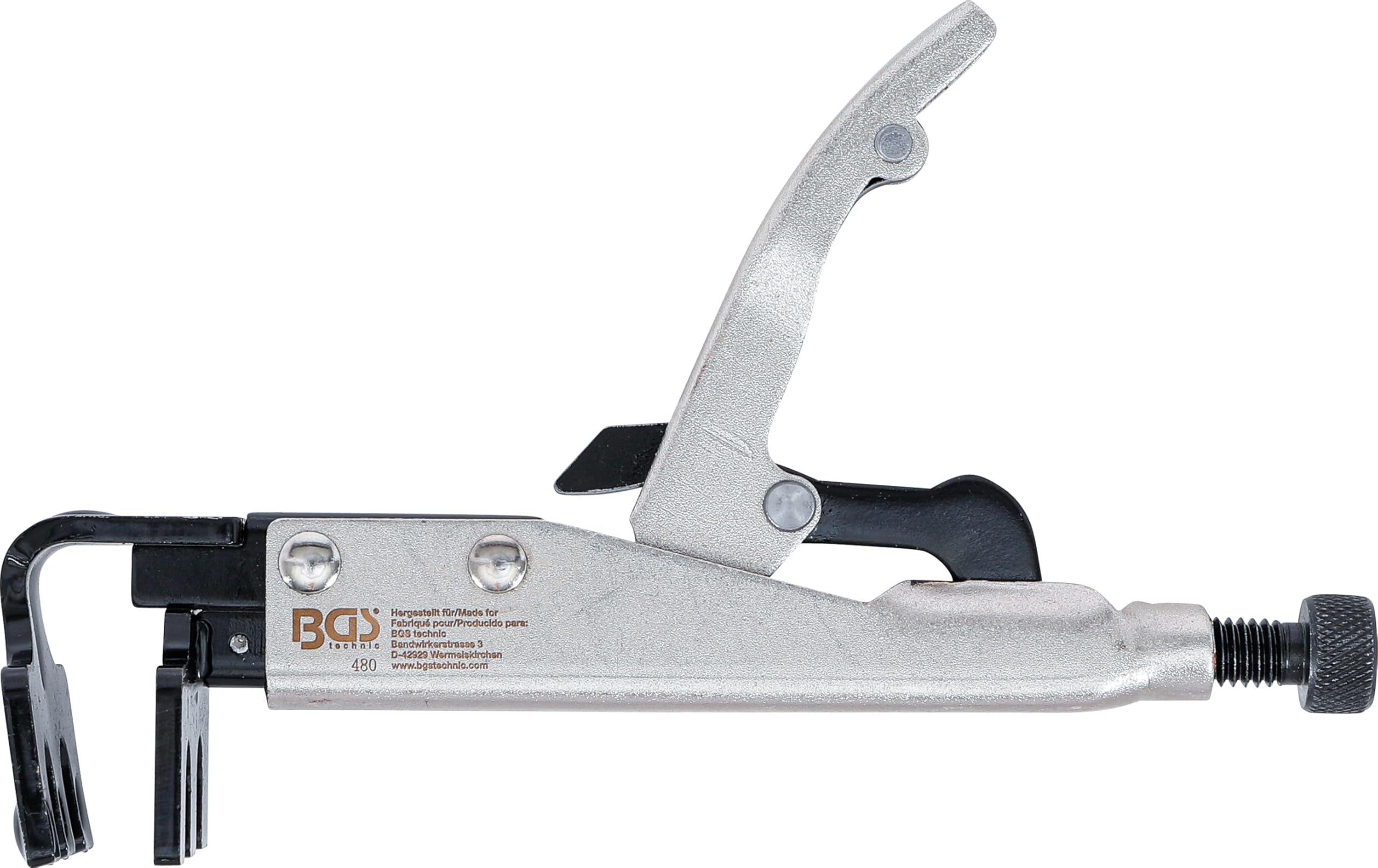 Pince etau à souder réf. 42.24.280 pour ronds / tubes ouverture max. 70 mm longueur 280 mm