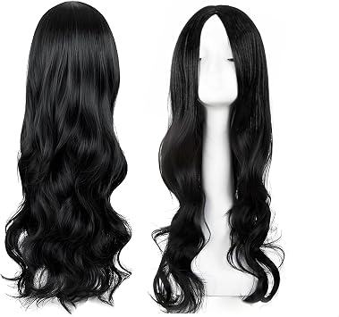 1 Pcs Wave Wigs for Women Girls, 65 cm Curly Ladies Fancy Dress Synthetic Hair Curly Wigs for Black Women Full Hair Replacement Cosplay Party, Daily Use