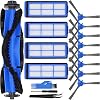 Accessories Kit for Eufy Robovac 11S Max, Robovac 15C Max, Robovac 30C Max, G20, G30, G30 Edge, G10 Hybrid Robotic Vacuum Cleaner, Replacement Part 1 Main Brush, 8 Side Brushes, 4 Filters