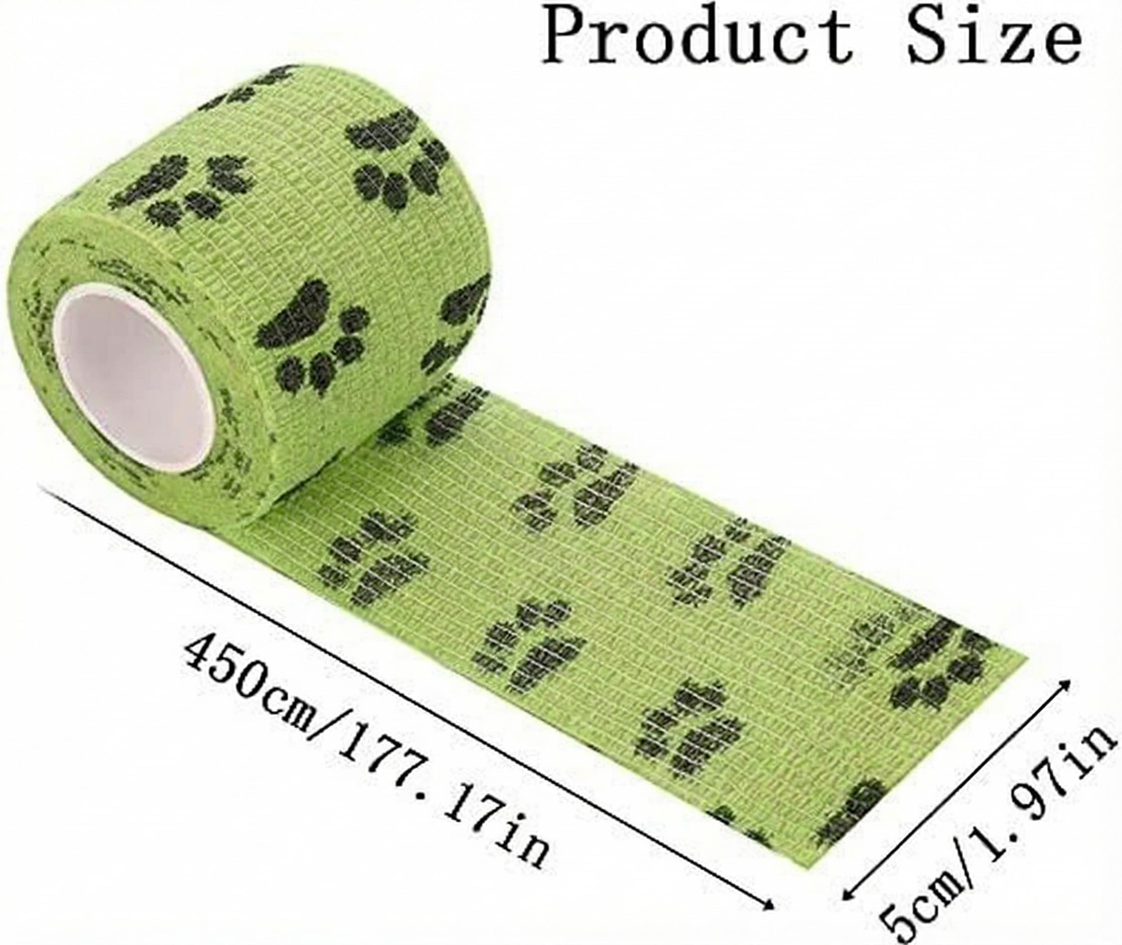 12 sztuk samoprzylepnych bandaży dla psa, kota, konia – elastyczna opaska mocująca 5 cm x 4,5 m, bandaż do łap, stawów, palców, nadgarstków, 12 sztuk