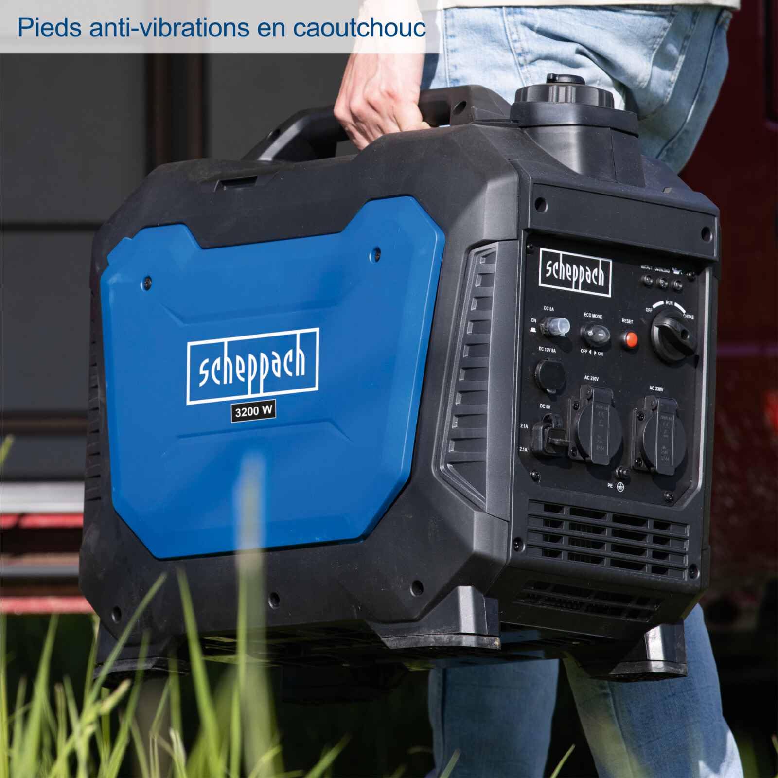 Scheppach Groupe électrogène inverter SG3500i - Moteur 4T - 230 V - 3500 W