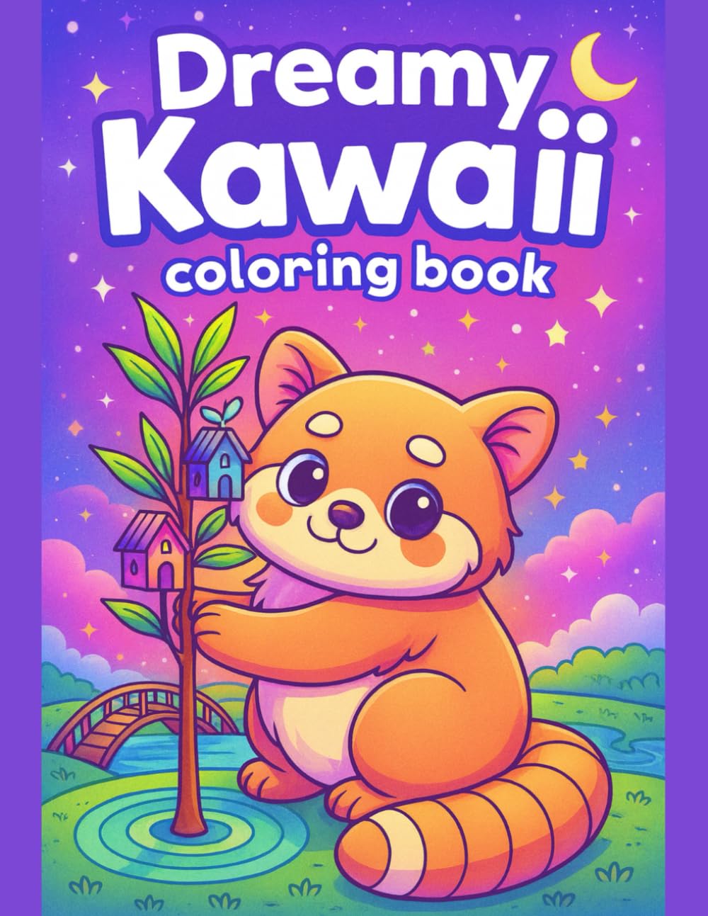 Dreamy Kawaii Coloring Book for Kids Magical Characters for Creative Fun: Cute and Easy Designs Featuring Adorable Kawaii Animals and Fantasy Friends, ... Fun Learning, and Screen-Free Activity