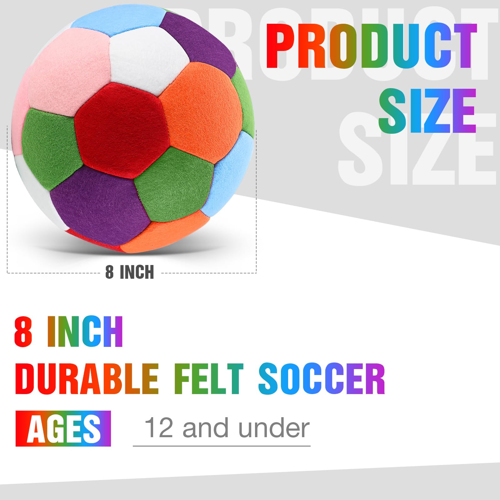 Libima 2 Pcs Soft Soccer Balls Bulk with Pump Christian Charity Donation Supplies Official Size Machine Stitched Soccer Colorful Indoor Outside Sport Soccer for Kids Valentine's Day Gifts