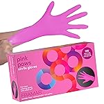 FRAMAR Pink Gloves Disposable Latex Free XL - Pink Nitrile Gloves xl, Nitrile Disposable Glove, Powder Free, For Hair Dye, Salon, Cleaning, Tattoo, Food Prep, Extra Durable - 100 Pack