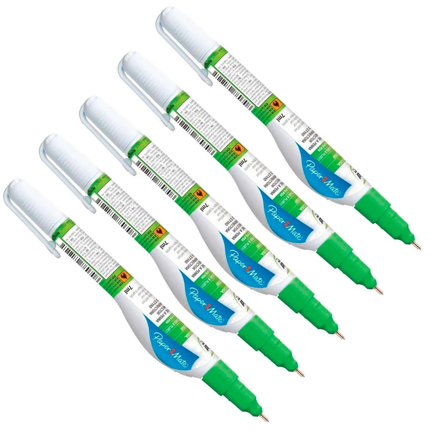 Paper Mate Correttore a Penna 7ml Confezione Da 5 Pezzi