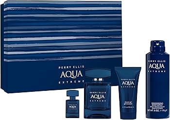 3H BEAUTY AQUA & GEL セット Amazon.com: Perry Ellis Aqua Extreme Gift Set - 3.4 fl oz eau de