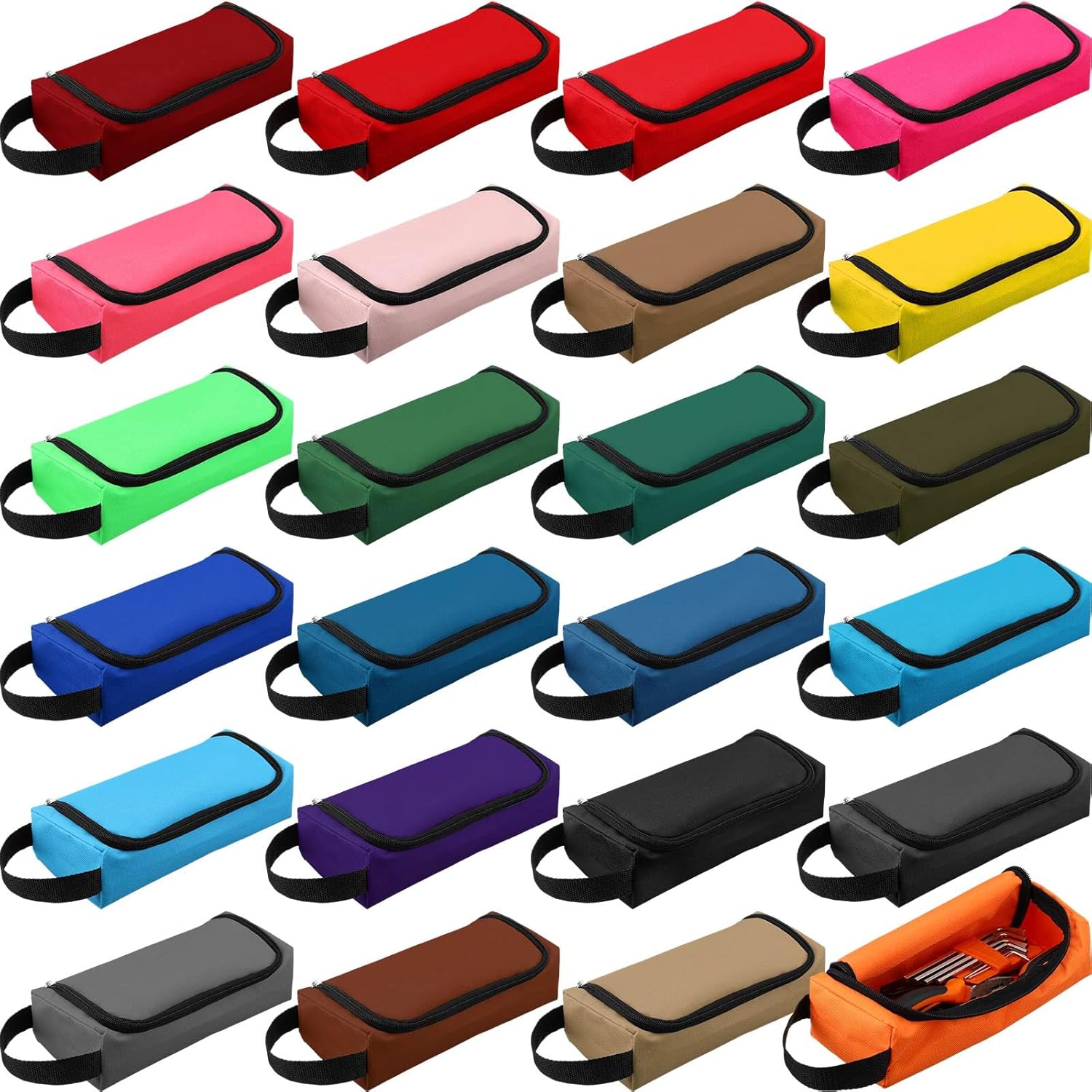 Sweetude 24 Pcs Small Tool Bag Bulk Waterproof Tool Storage Handbag