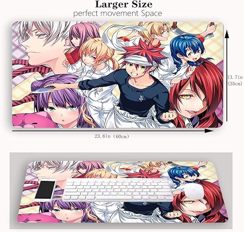 Miniatura 2 de Food Wars Mouse pad Shokugeki no Soma Alfombrilla de ratón Anime Mouse pad Gaming Mouse pad Gaming pad Laptop pad XL Teclado pad 132