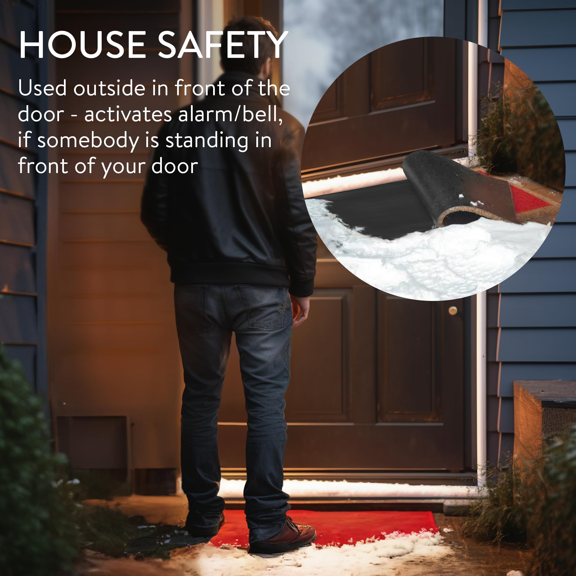Snapklik.com : Navaris Pressure Mat Alarm And Doorbell - Mat