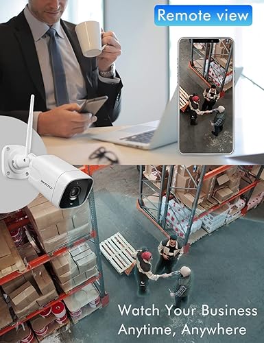 Miniatura 7 de Topodome Cámara de seguridad Wi-Fi Bullet al aire libre, 1080P ONVIF IP WiFi cámara de vigilancia, detección de humanoidesaudio de 2 víasalarma de