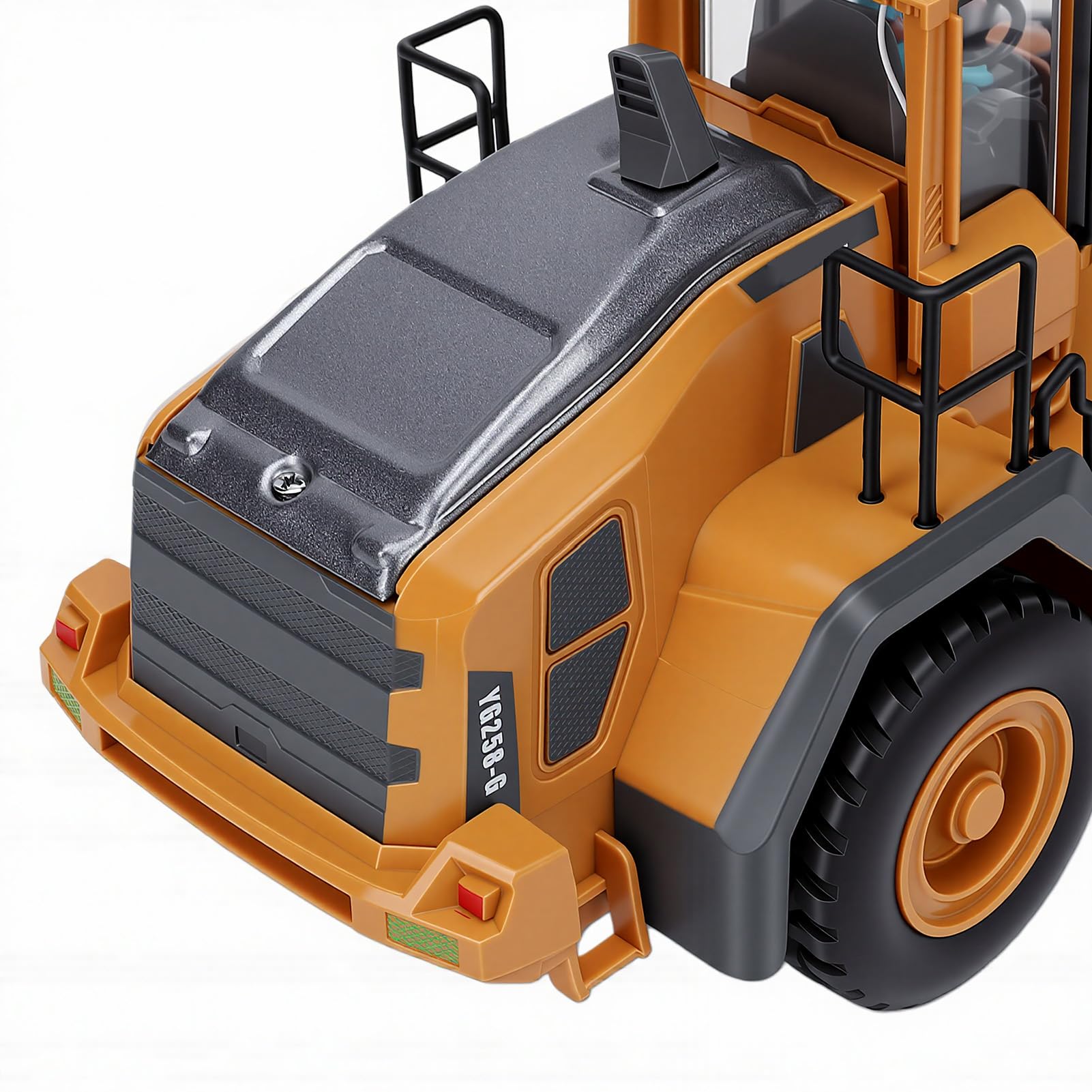 Alomejor Véhicule de Construction RC, Bouteur Télécommandé 2.4GHz avec