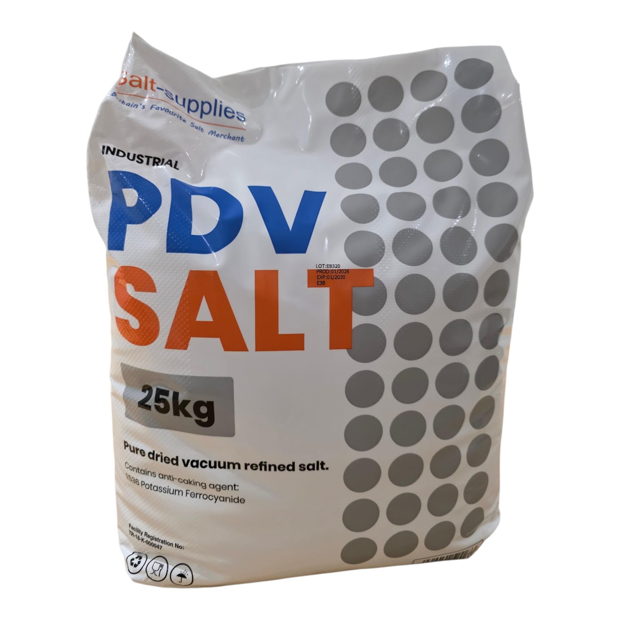 Salt-Supplies 25kg PDV Salt – High Purity Pure Dried Vacuum Salt for Ponds, Koi Treatment, Fishkeeping and Water Softening