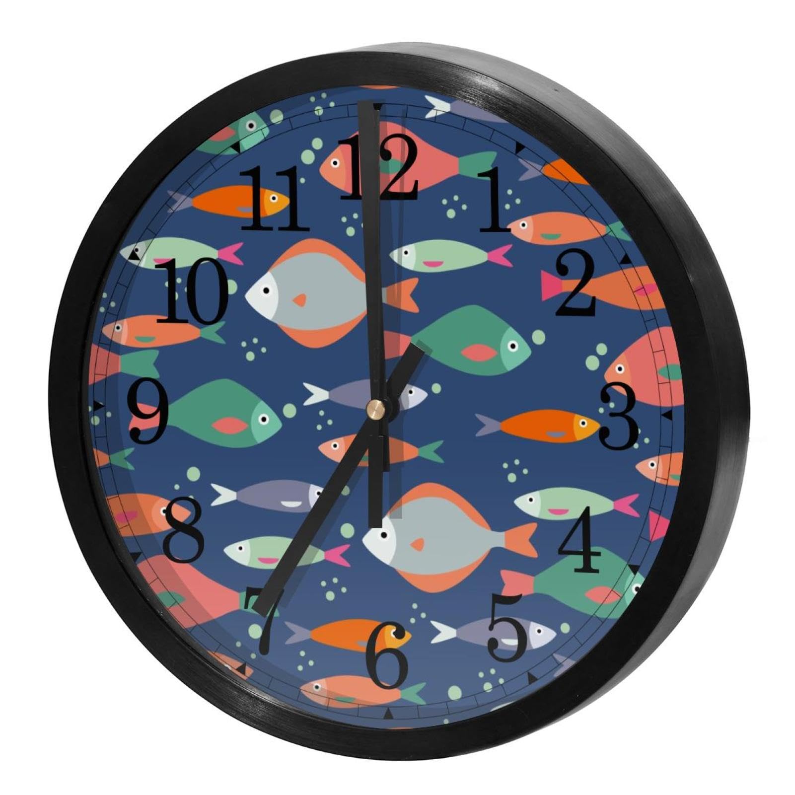 Horloge murale à quartz à piles mouvement fluide pour une précision temporelle