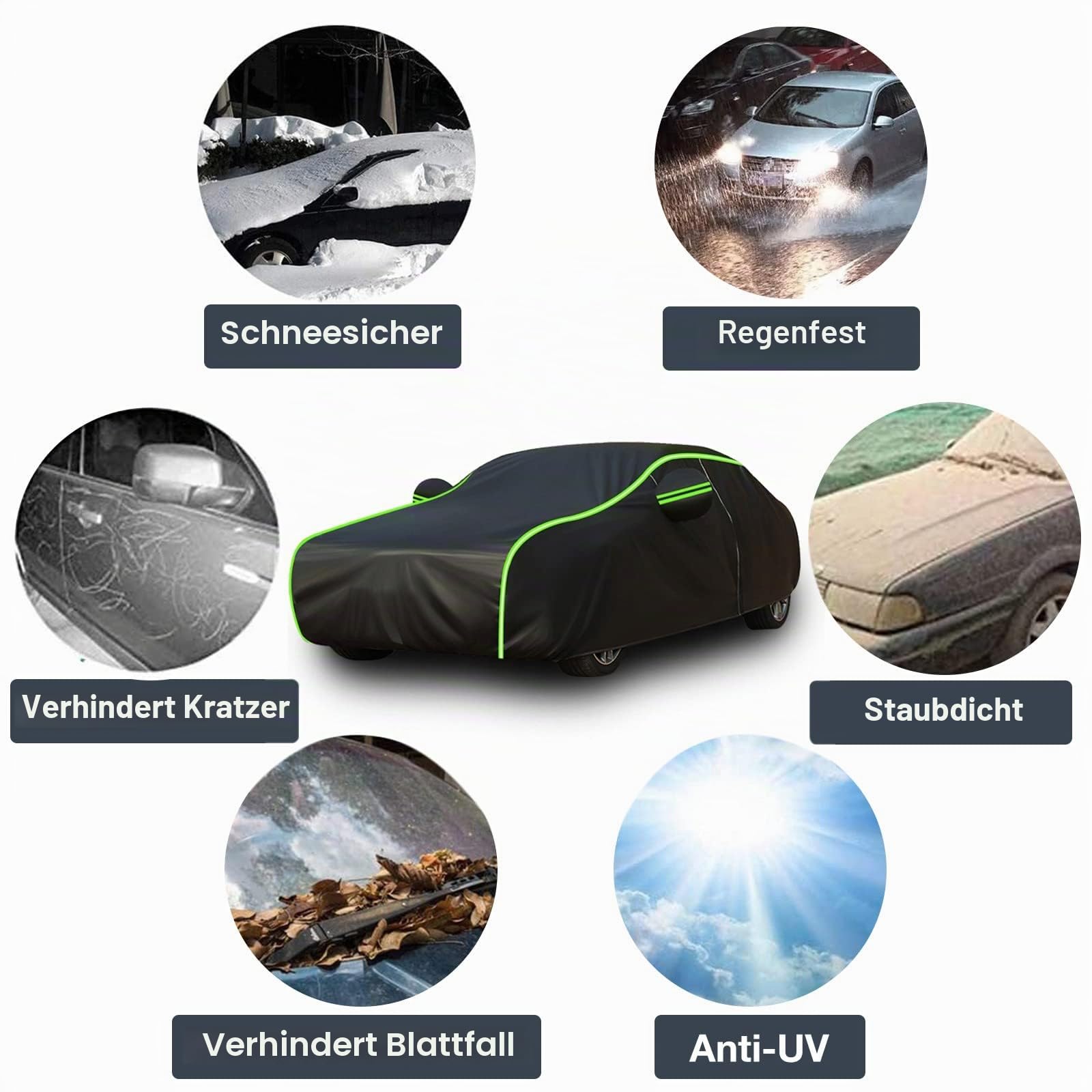 Autoabdeckung für V-W Golf I Cabrio 1979-1994 Cabriolet, Auto abdeckplane Soft Outdoor autohülle autoplanen & garagen autoschutzhülle atmungsaktiv