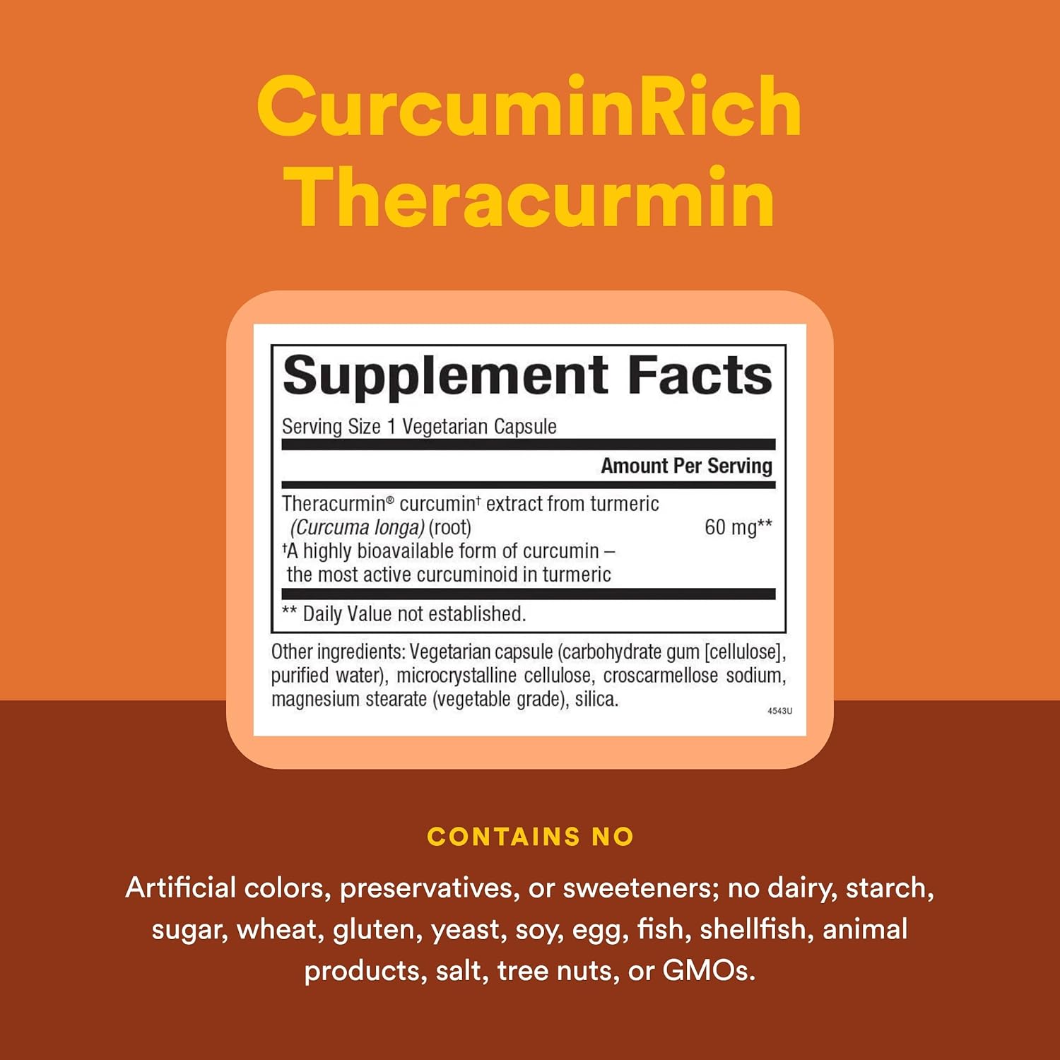 Natural Factors, CurcuminRich Double Strength Theracurmin, 60 mg, Just 1 Capsule Daily, Formulated for Superior Absorption, 60 Count (Pack of 1) - Image 4