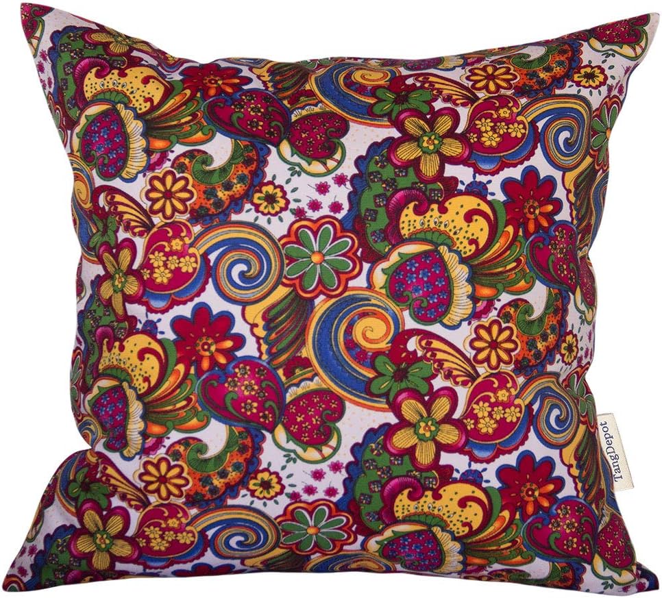 TangDepot 100 Cotton Floral Printcloth Decorative Throw